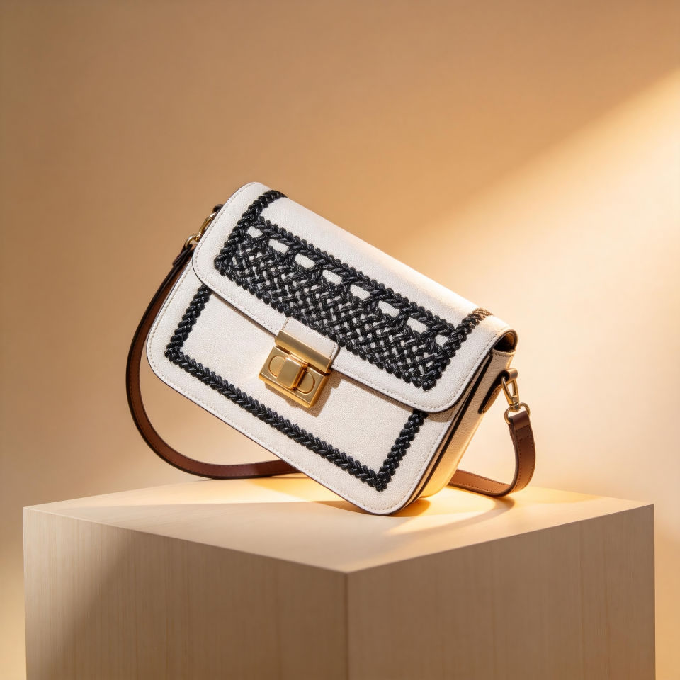 Contrast Trim Crossbody